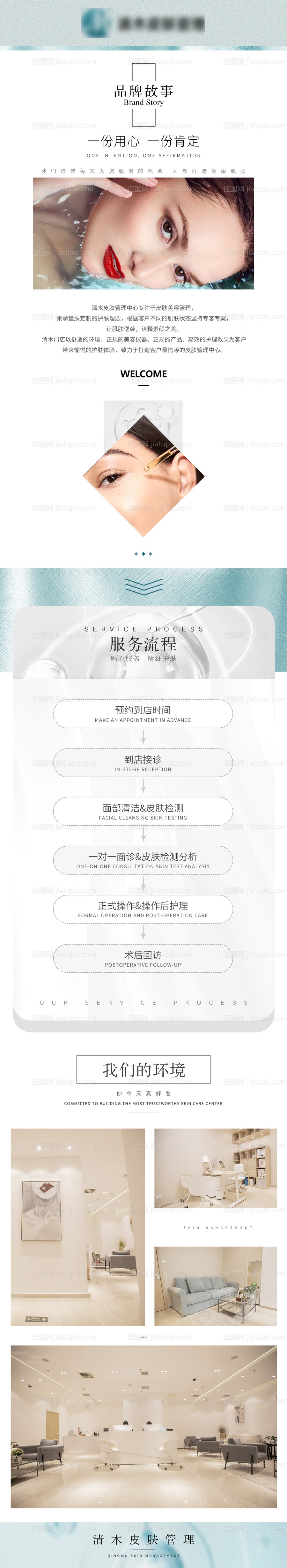 皮肤管理品牌介绍详情图-源文件