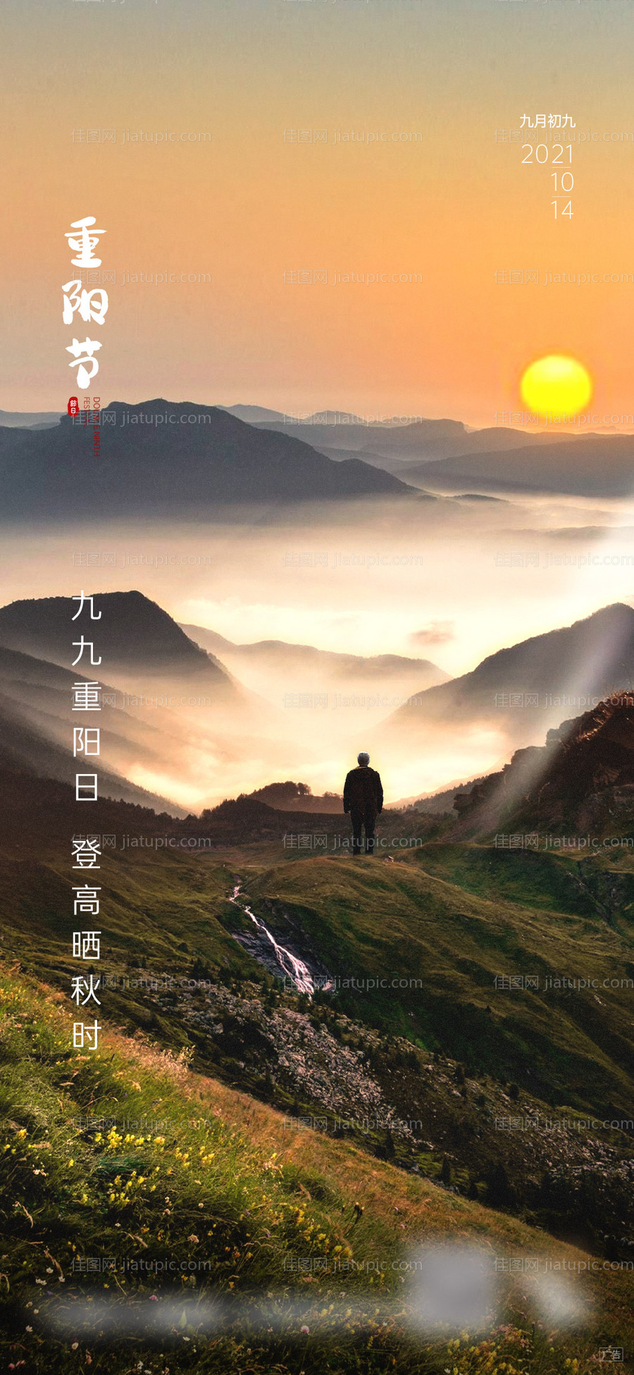 重阳节海报-源文件