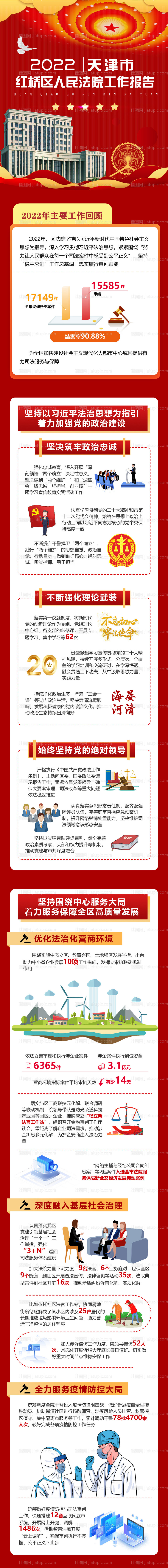 法院工作总结长图-源文件