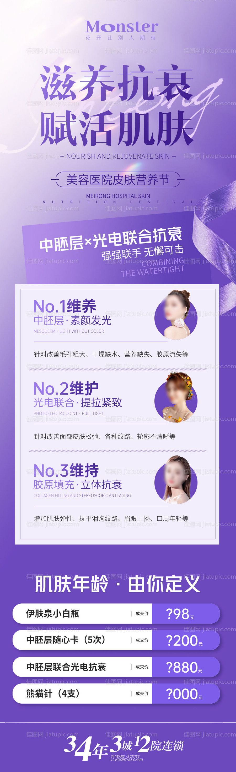 医美中胚层卡项促销海报-源文件