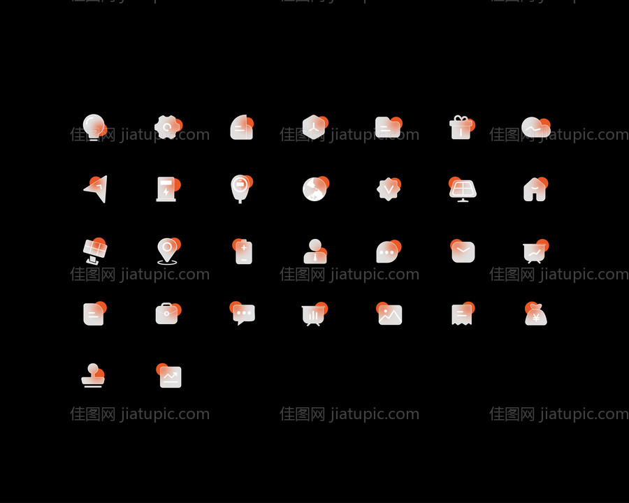 ICON拟态毛玻璃质感-源文件