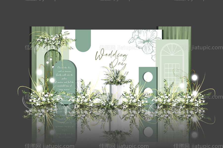 小清新订婚结婚美陈-源文件