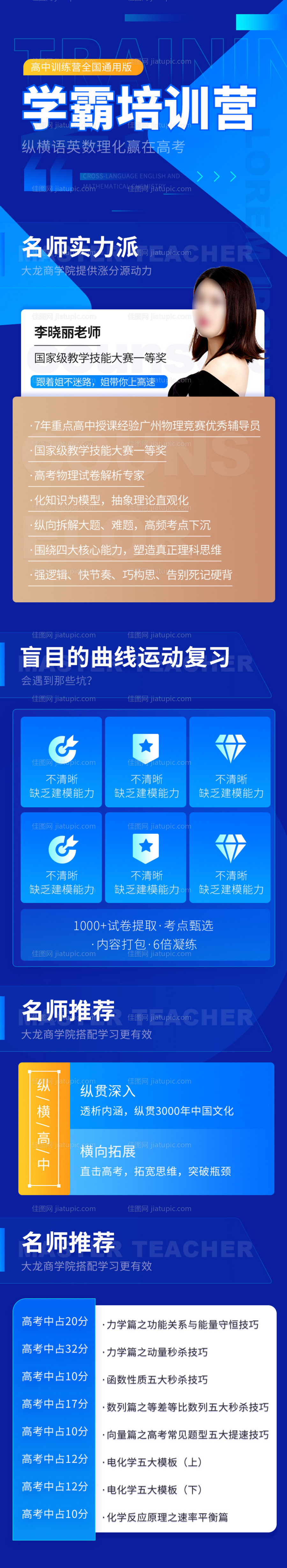 蓝色讲师培训教育招生宣传-源文件