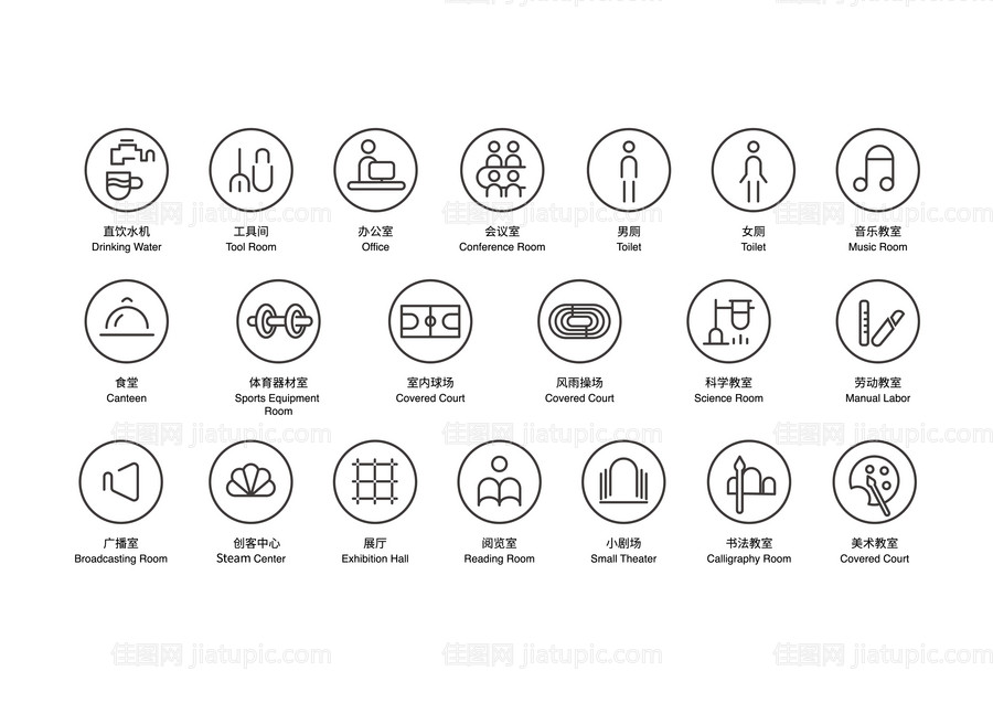 小学导示系统图标设计-源文件