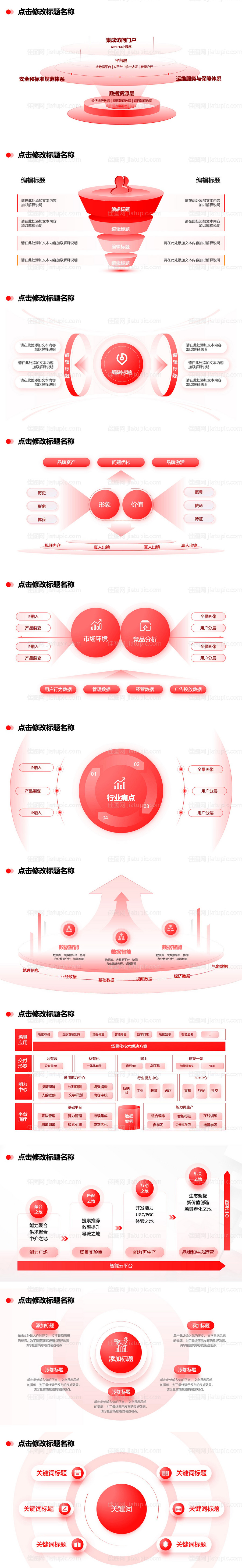 图表逻辑图架构图结构图流程图PPT-源文件