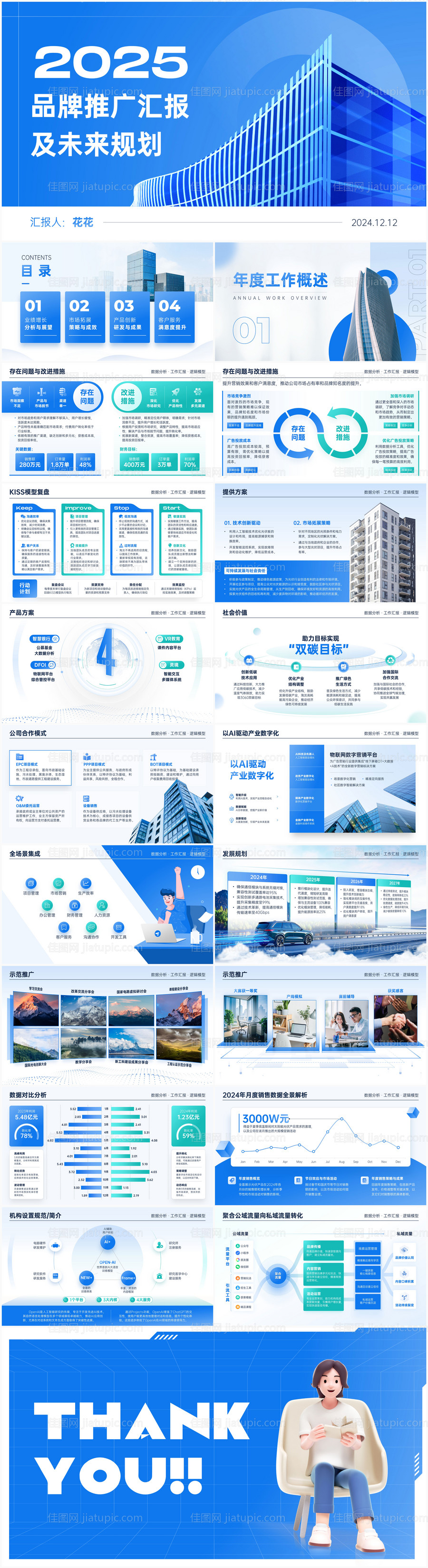 项目汇报工作总结PPT-源文件