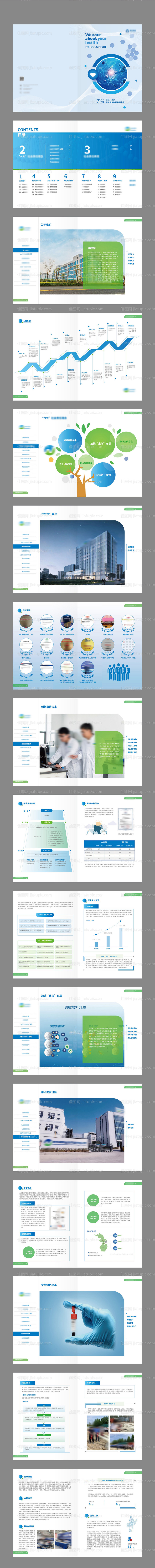 医药生物科技宣传画册-源文件