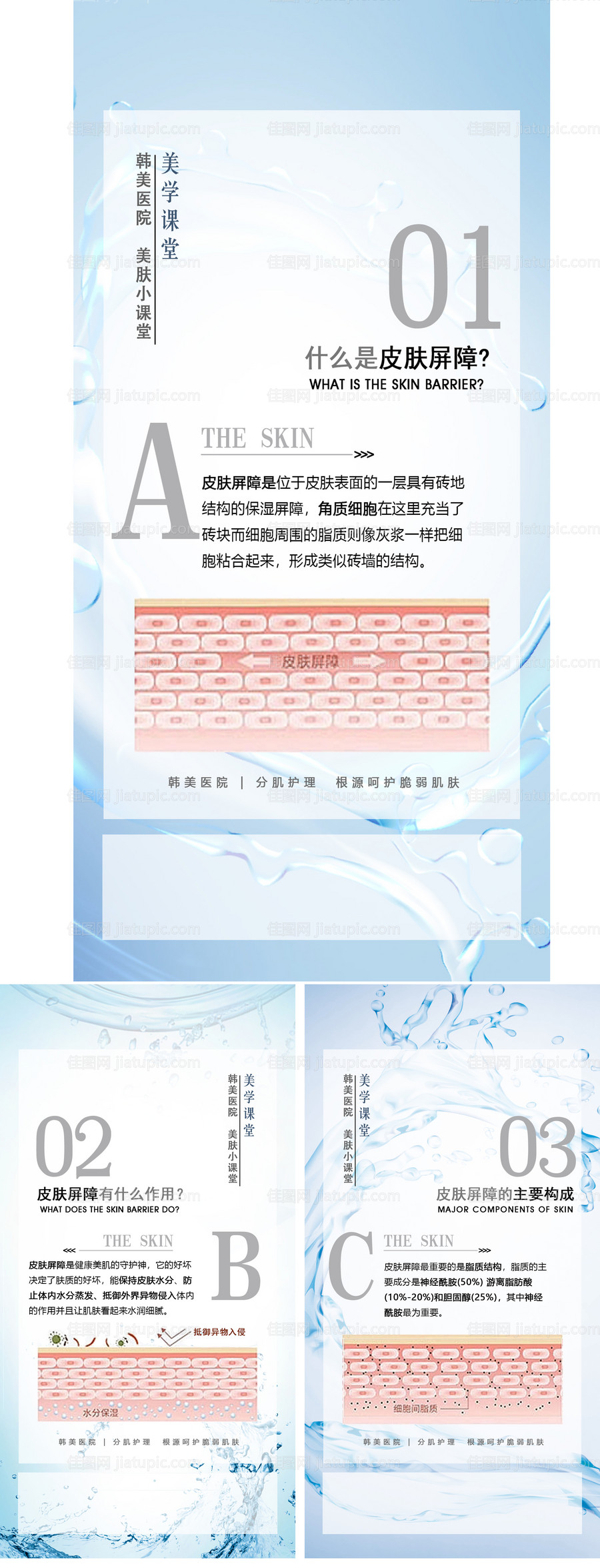 医美皮肤护理系列海报-源文件