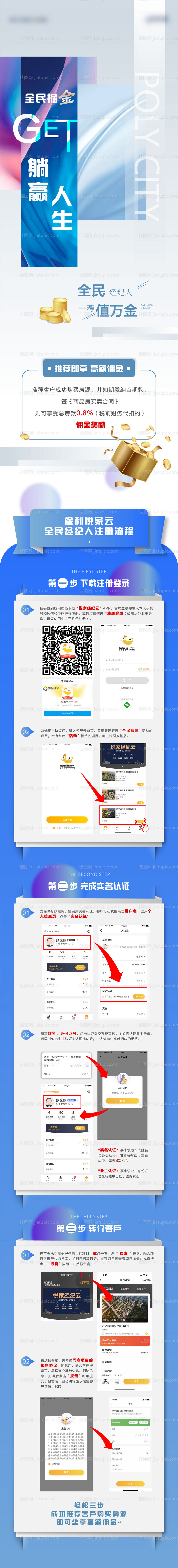 全民经纪人app流程长图-源文件
