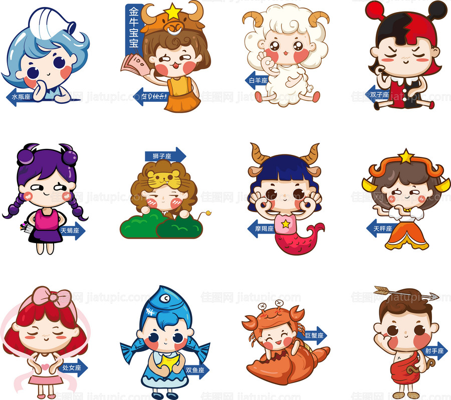 地产活动业主生日会十二星座-源文件