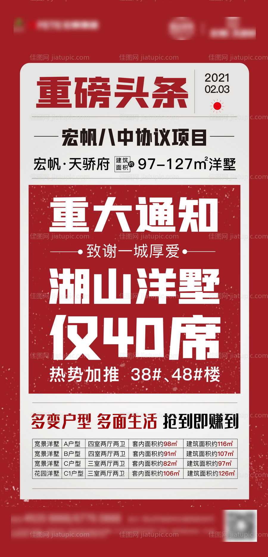 地产重磅加推海报-源文件