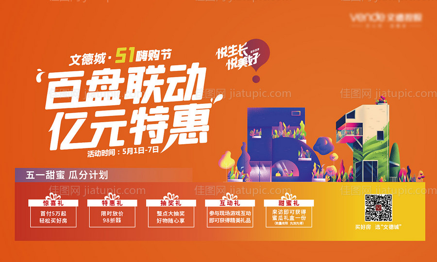 五一嗨购展板-源文件