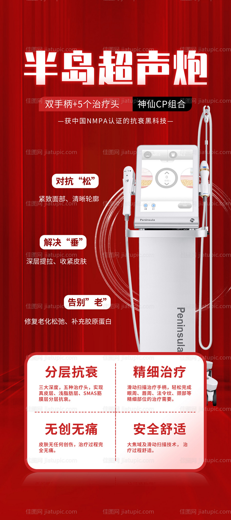 医美半岛超声炮海报-源文件