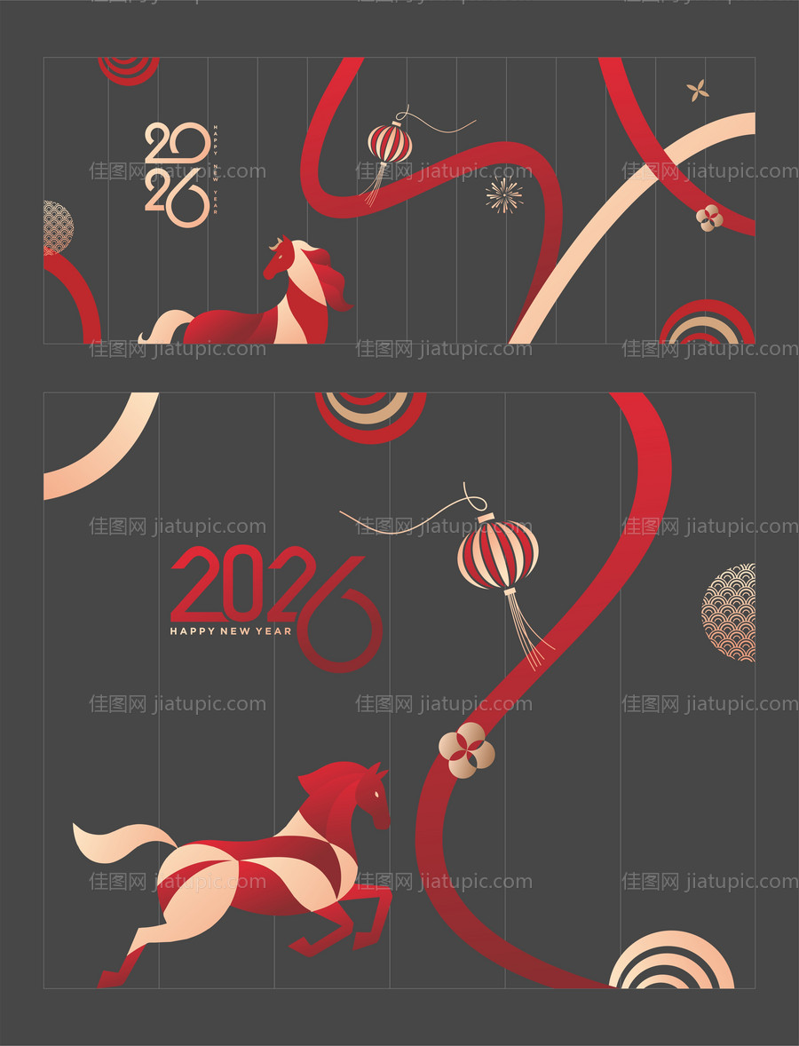 2026新年玻璃贴-源文件