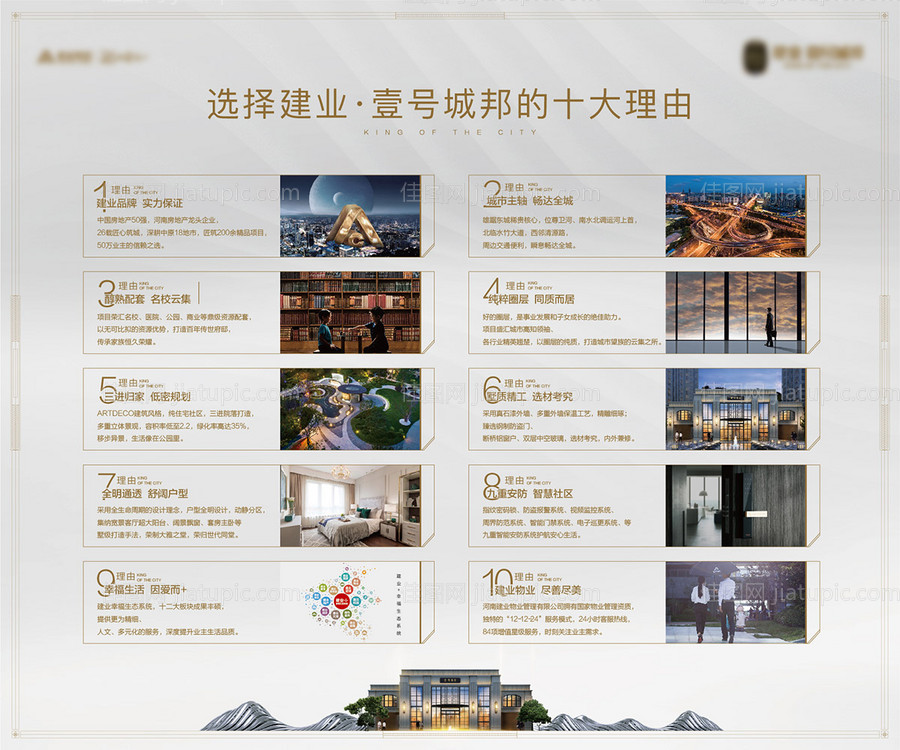 地产十大理由价值点海报-源文件