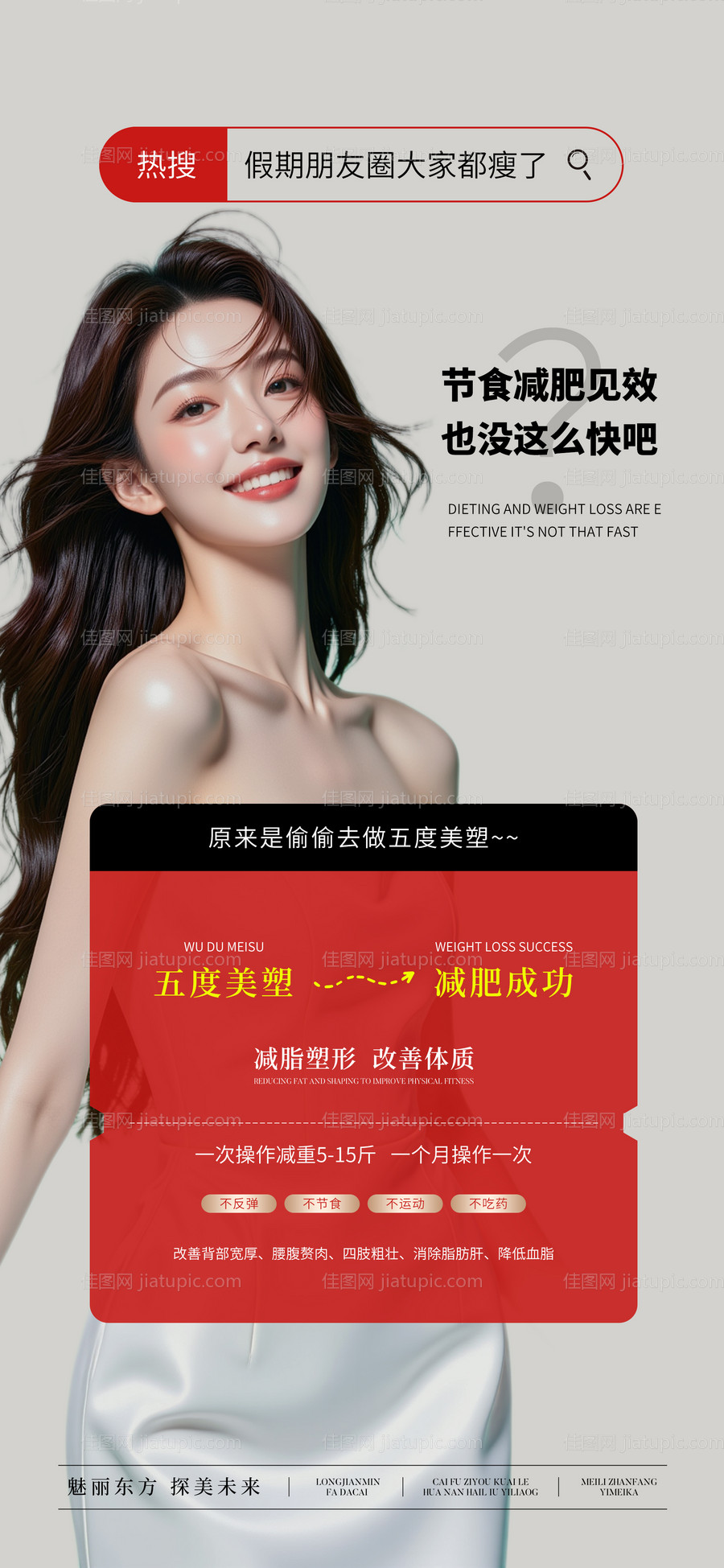 医美瘦身宣传海报-源文件