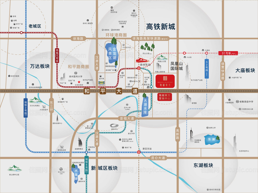 地产区位图广告展板-源文件