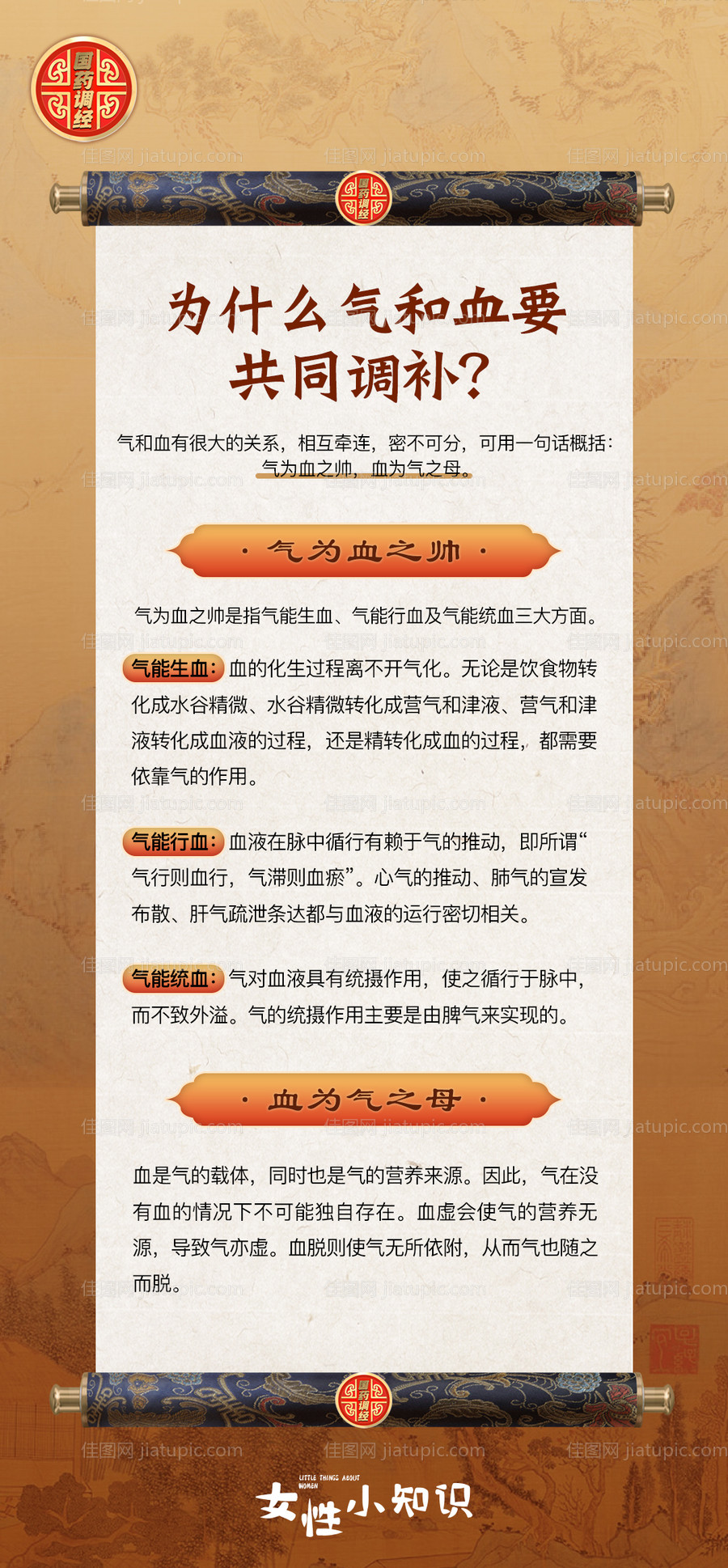 医美气血常识海报-源文件