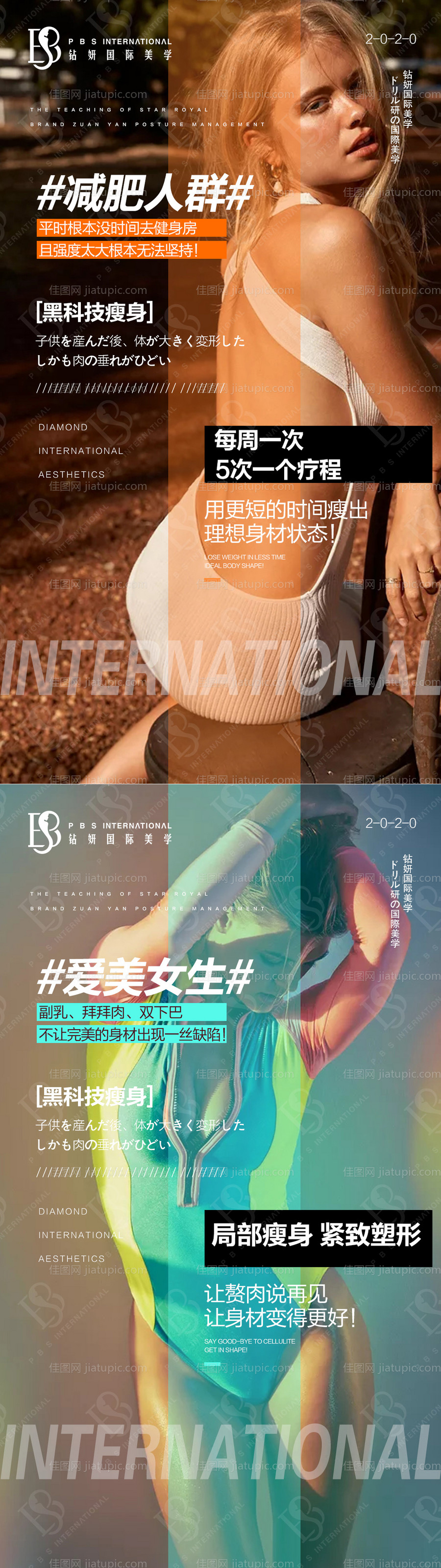 医美黑科技瘦身系列海报-源文件