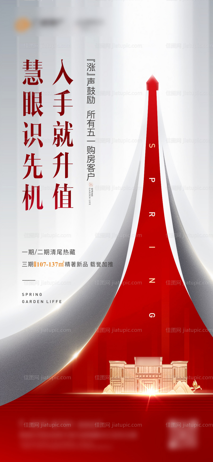 涨价房地产大气海报-源文件