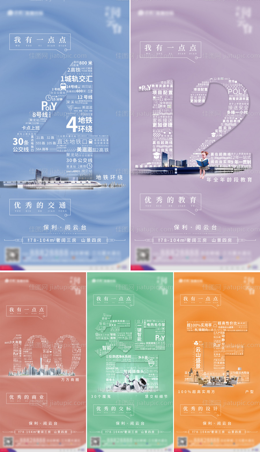 房地产数字价值点系列海报-源文件