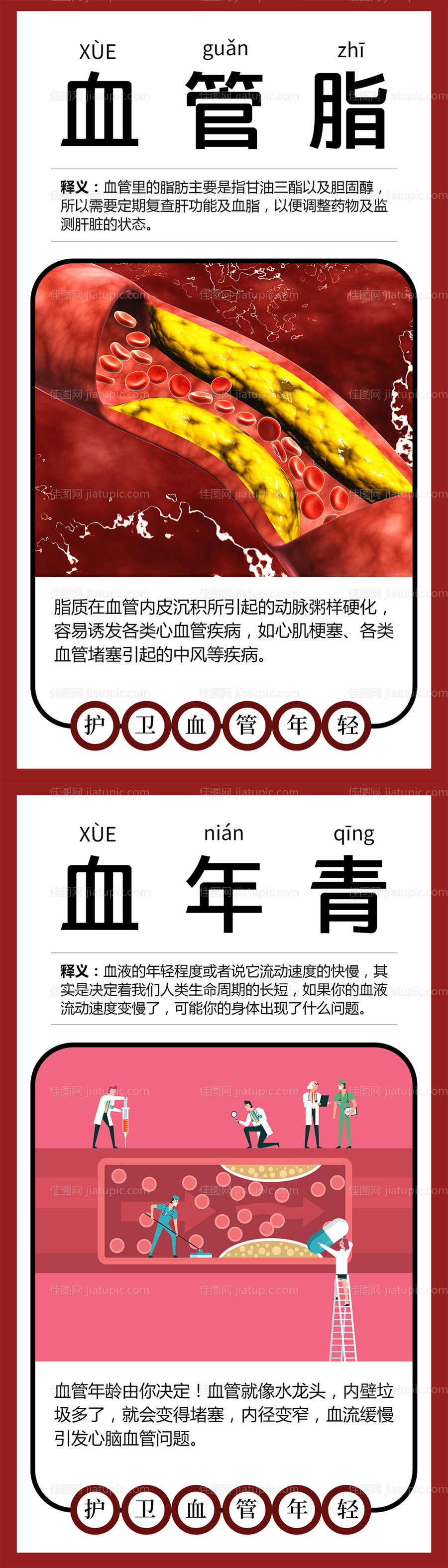 血管细胞净化知识普及朋友圈海报-源文件