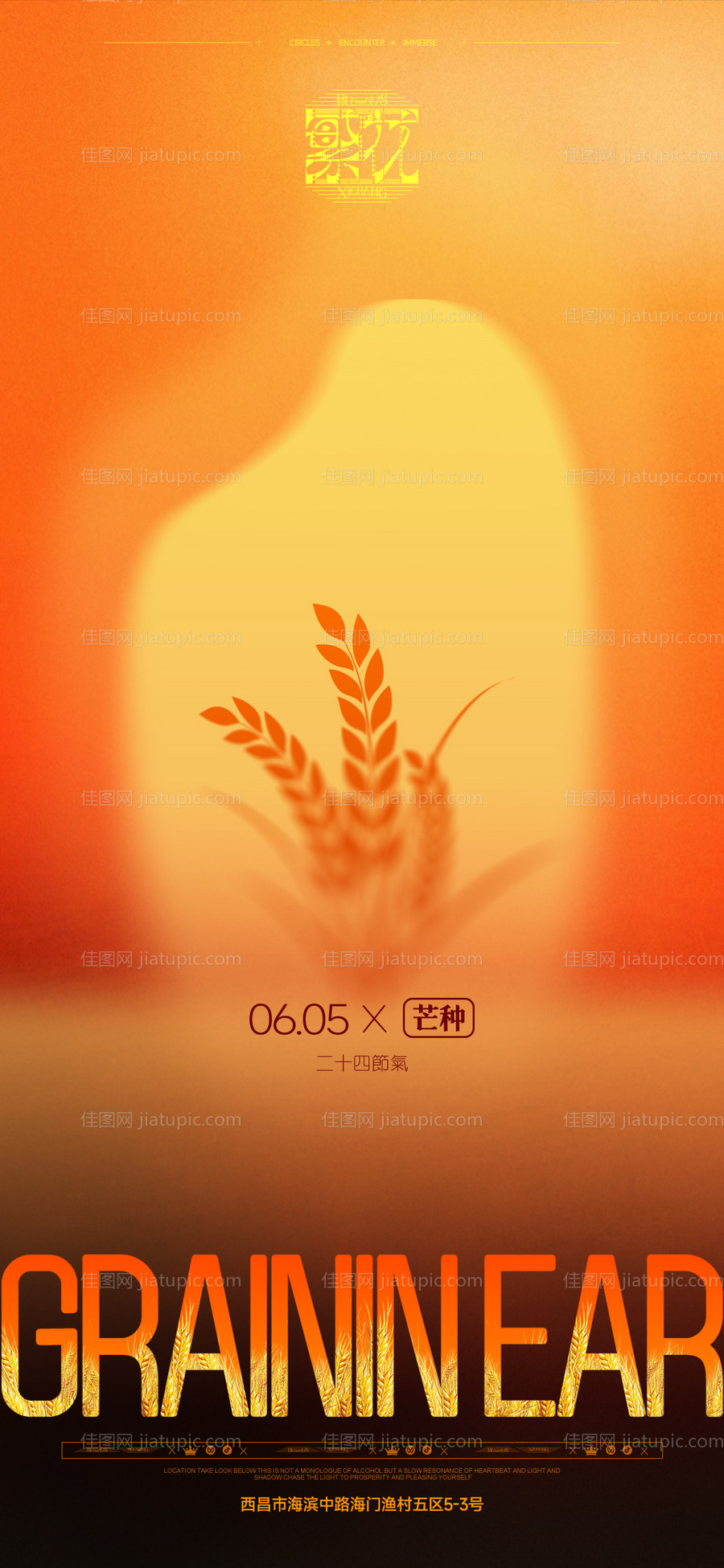 芒种节气海报-源文件