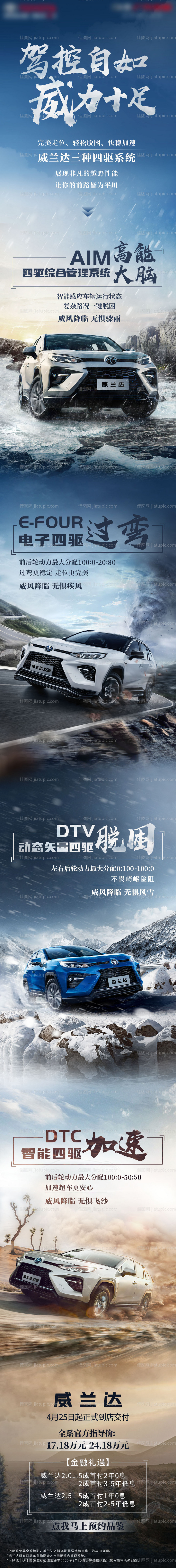 汽车产品加推宣传海报长图-源文件