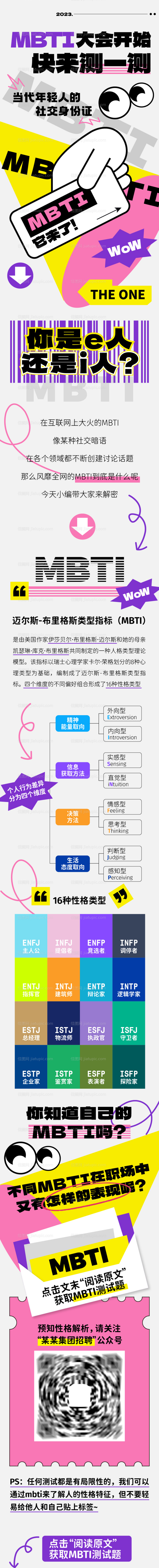 MBTI性格测试长图-源文件