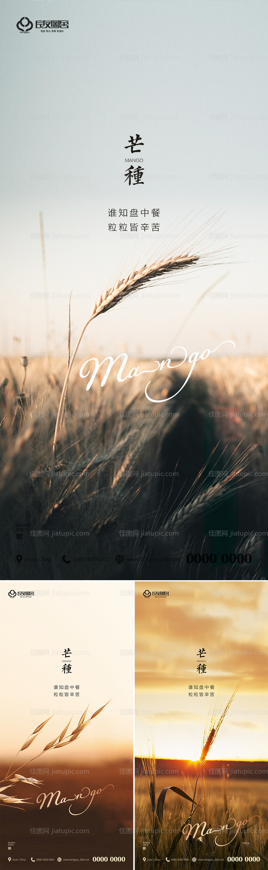 地产芒种节气海报-源文件