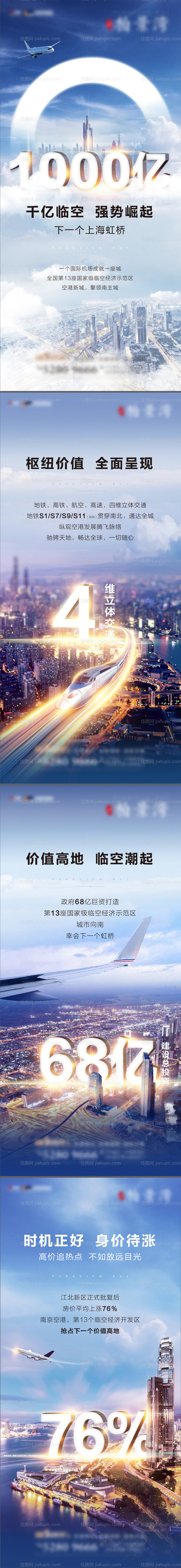 房地产交通价值海报 -源文件