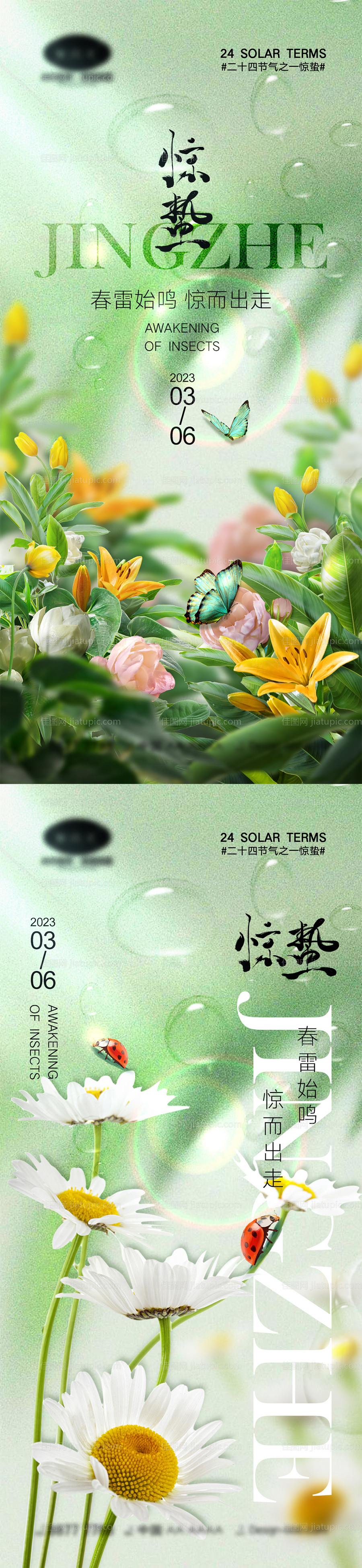 惊蛰节气海报-源文件