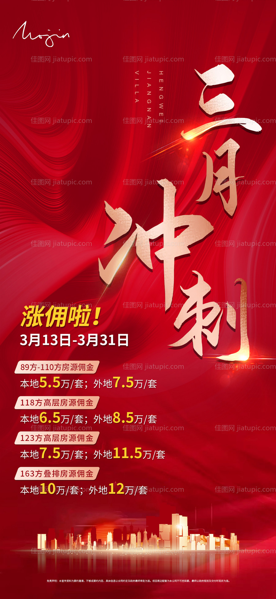 地产三月冲刺海报-源文件