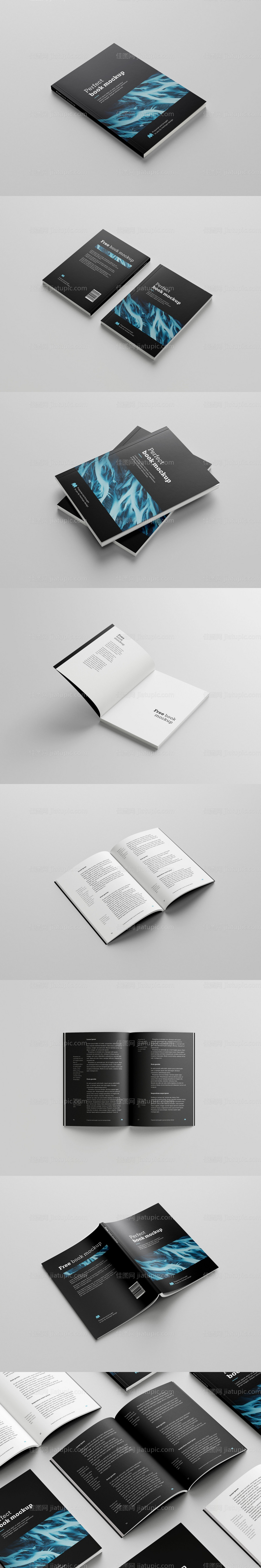 A4精品质感画册书籍样机-源文件