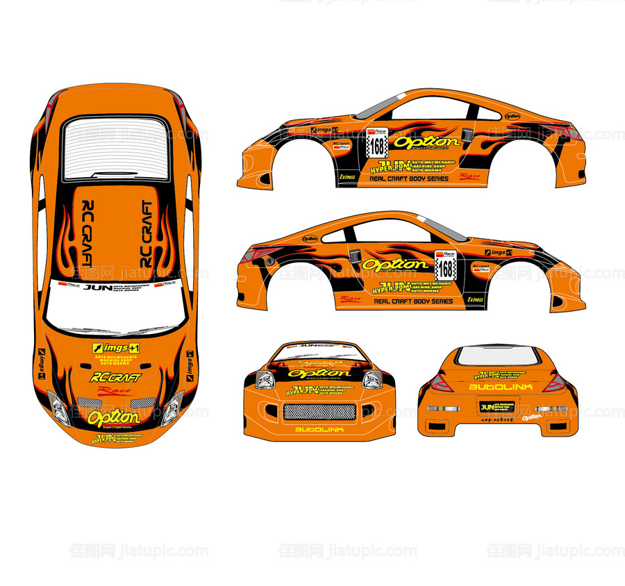 日产赛车车贴-源文件