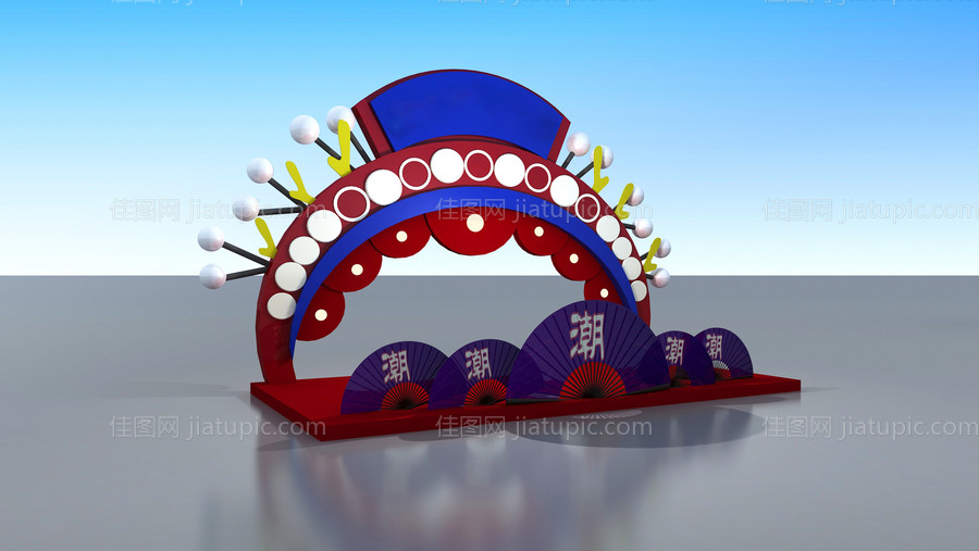 国潮风拍照区-源文件