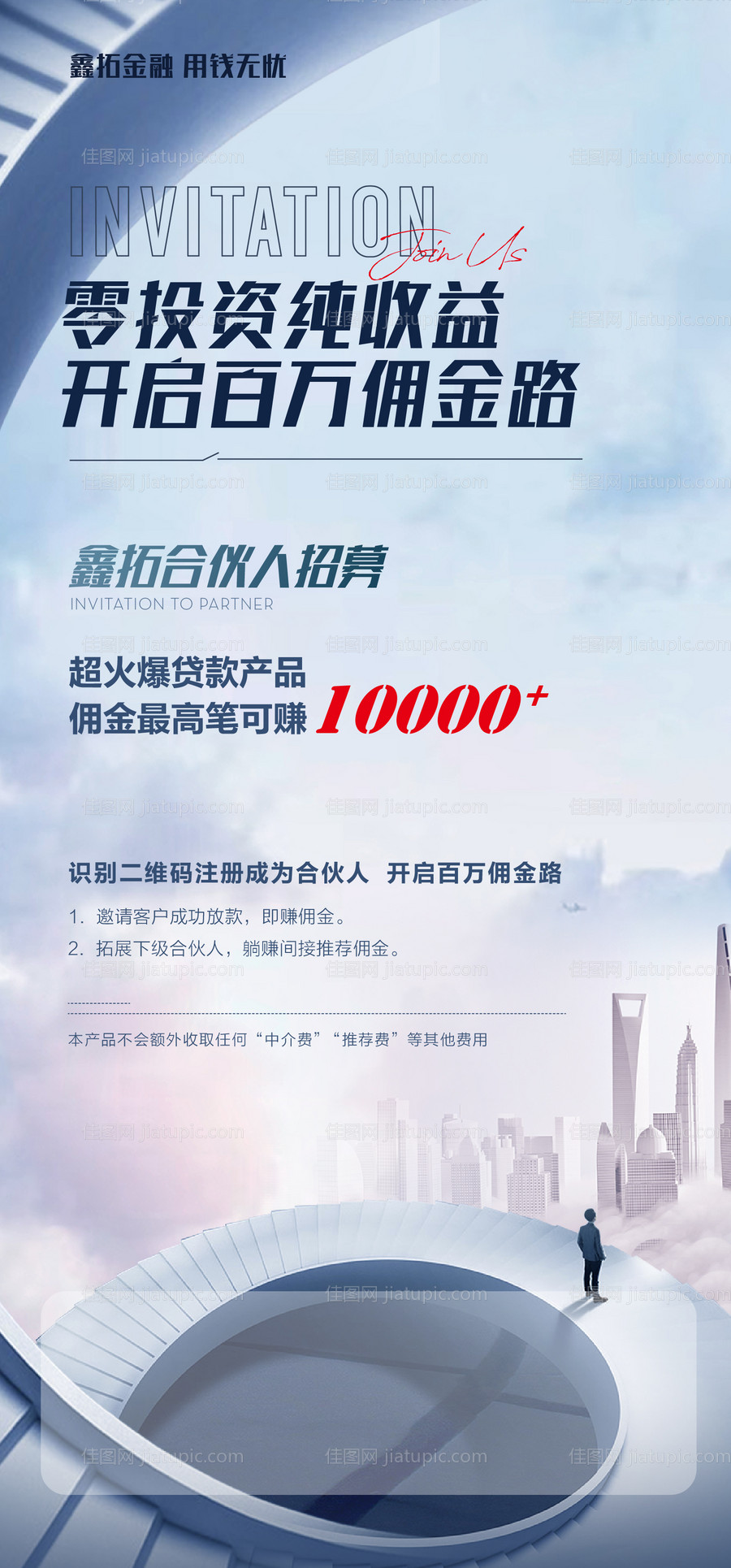 金融合伙人招募海报-源文件