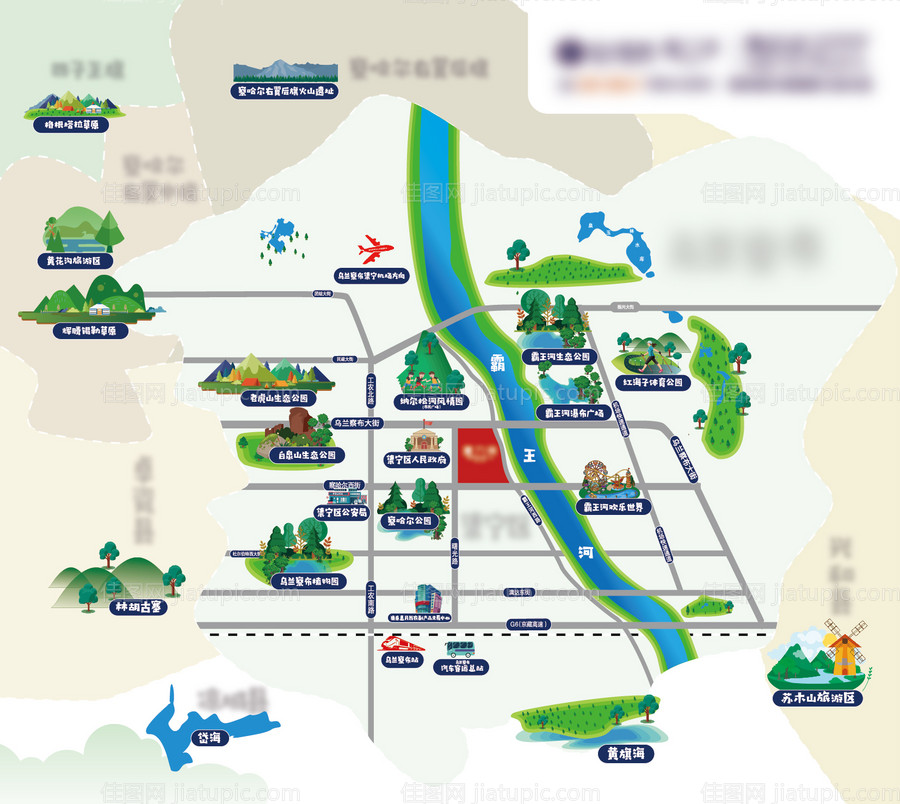 旅游景点地图-源文件