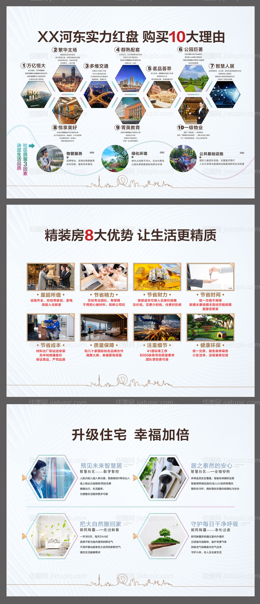 房地产买房住宅十大理由八大优势广告展-源文件