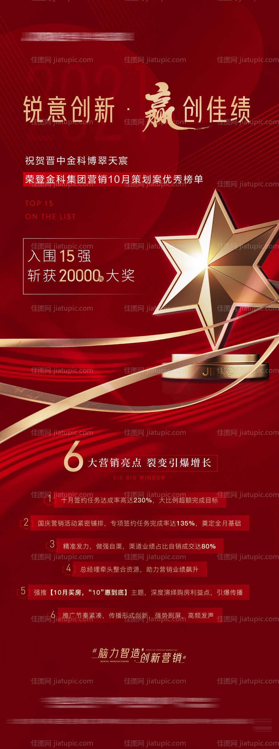 地产获奖团队激励单帧-源文件
