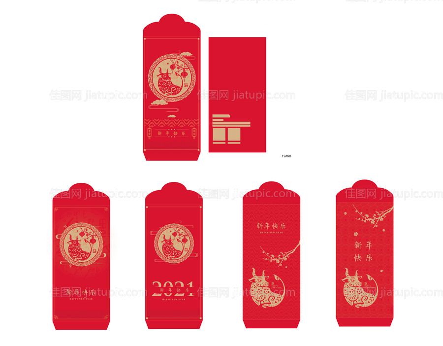 吉祥物萌趣卡通贴纸-源文件