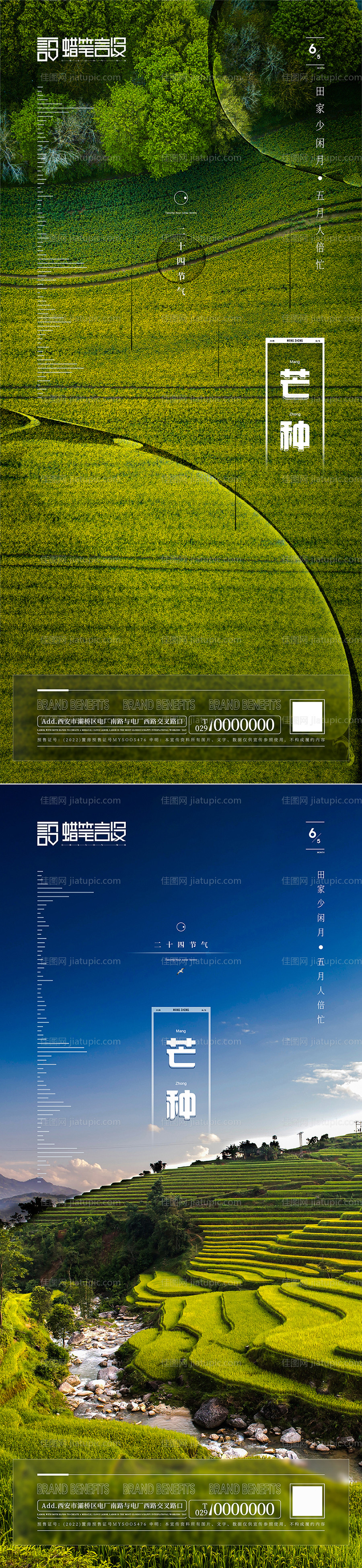 地产芒种系列海报-源文件