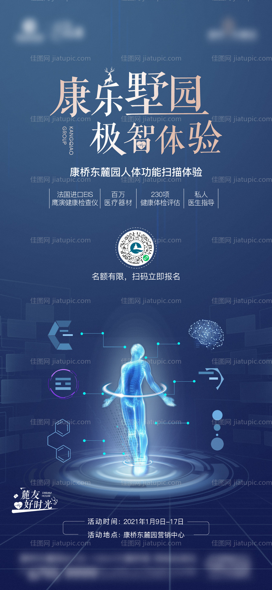 人体扫描活动海报-源文件