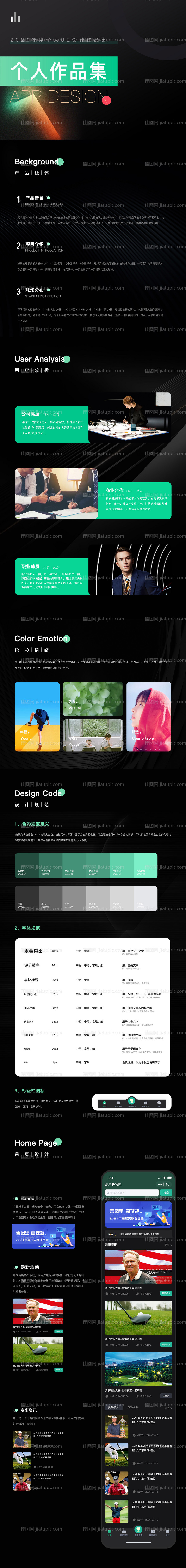 黑金低奢作品集排版设计专题设计-源文件