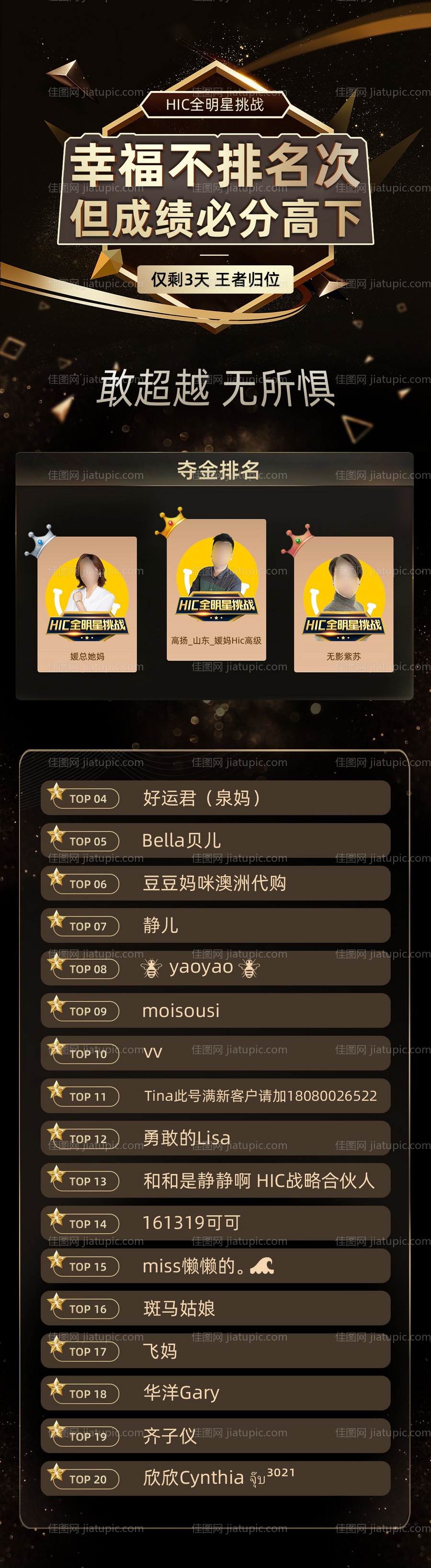 销售业绩战报排名海报长图-源文件