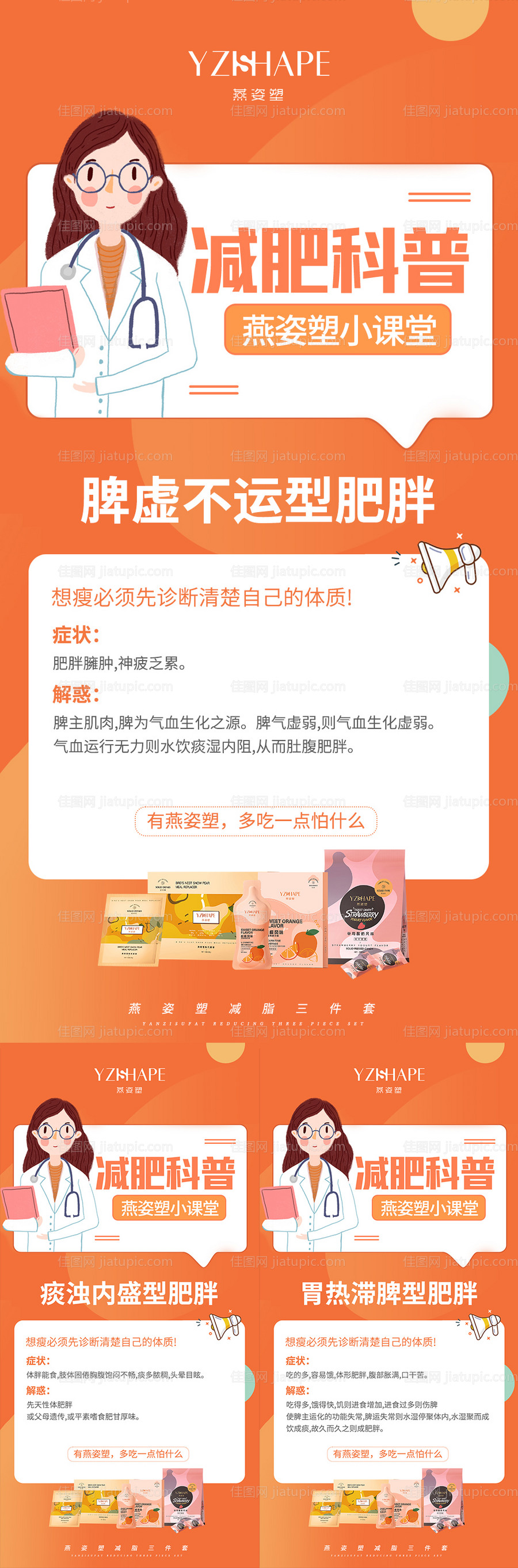 减肥科普微商海报-源文件