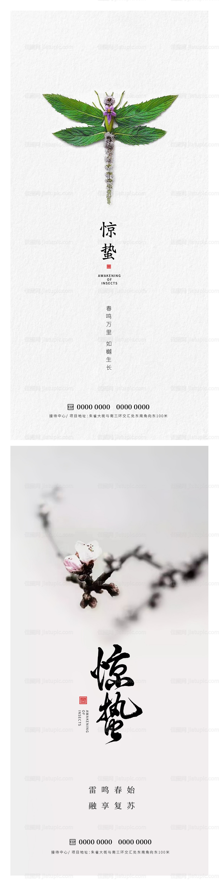 惊蛰节气海报-源文件