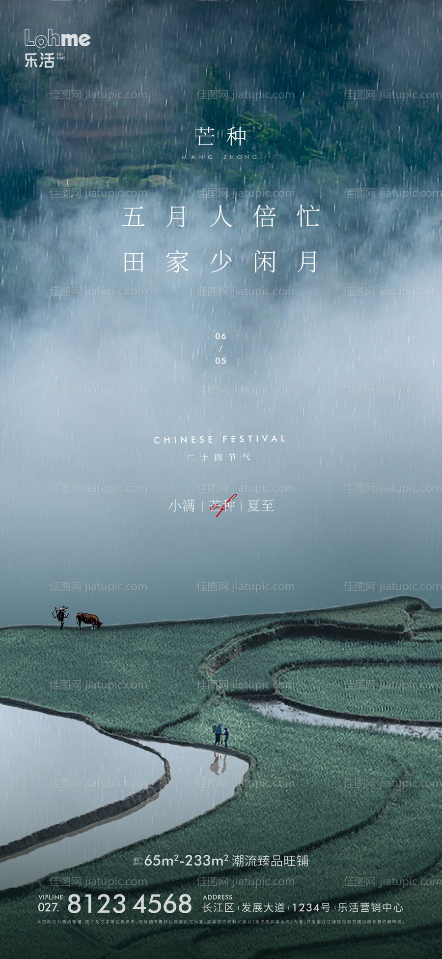 地产芒种节气海报-源文件