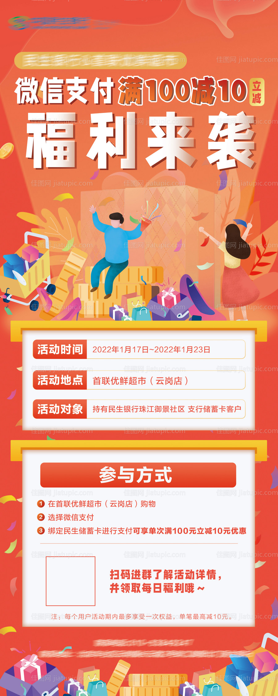 超市促销活动展架-源文件