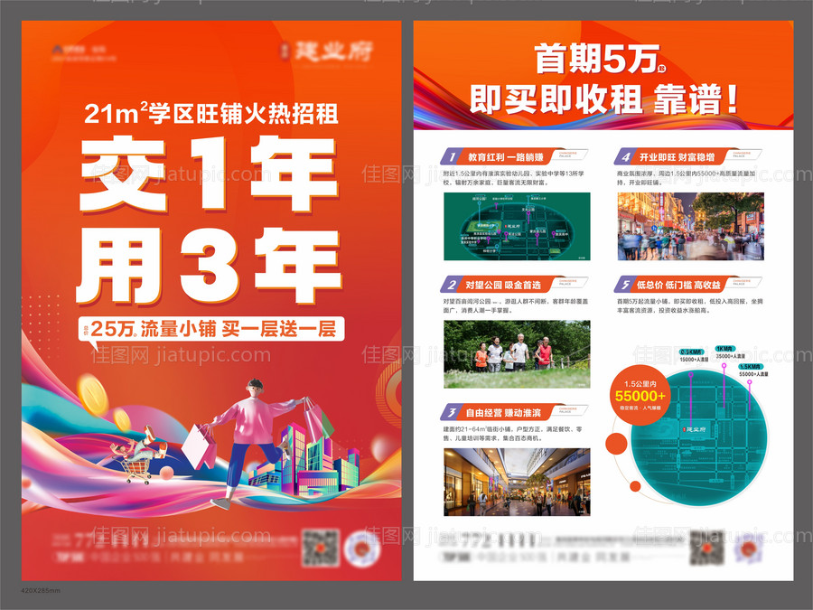 商铺招商DM单页-源文件